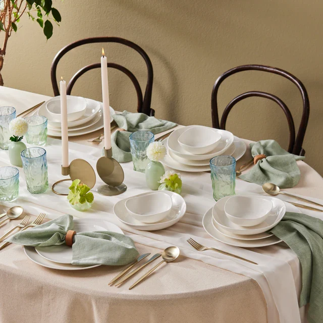Karaca Streamline Rubicon 24-delig servies voor 6 personen, wit