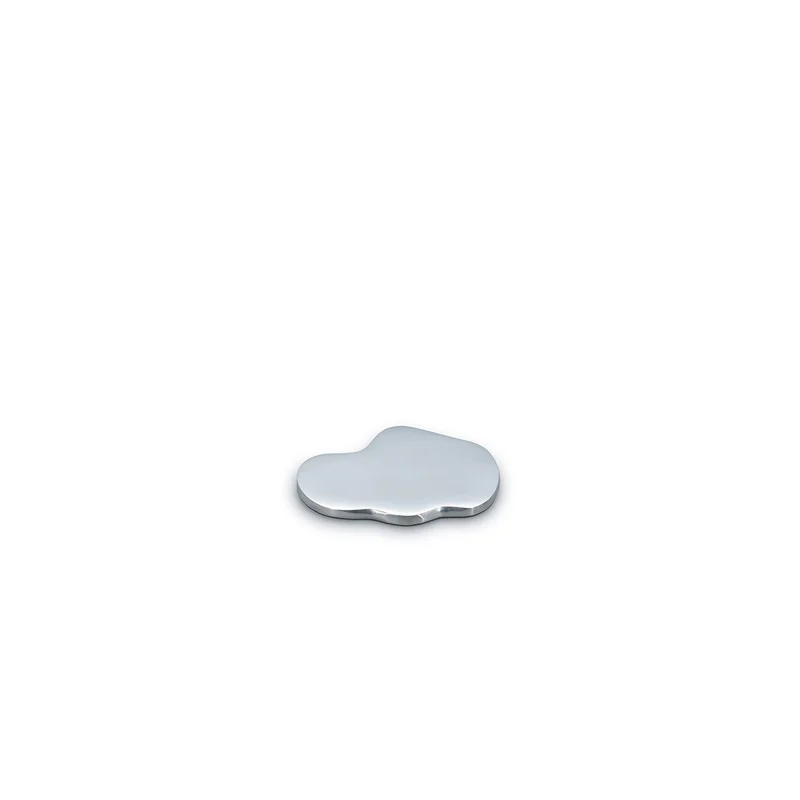 GLASONDERZETTER ORGANISCH ZILVER CHARM - SET/4