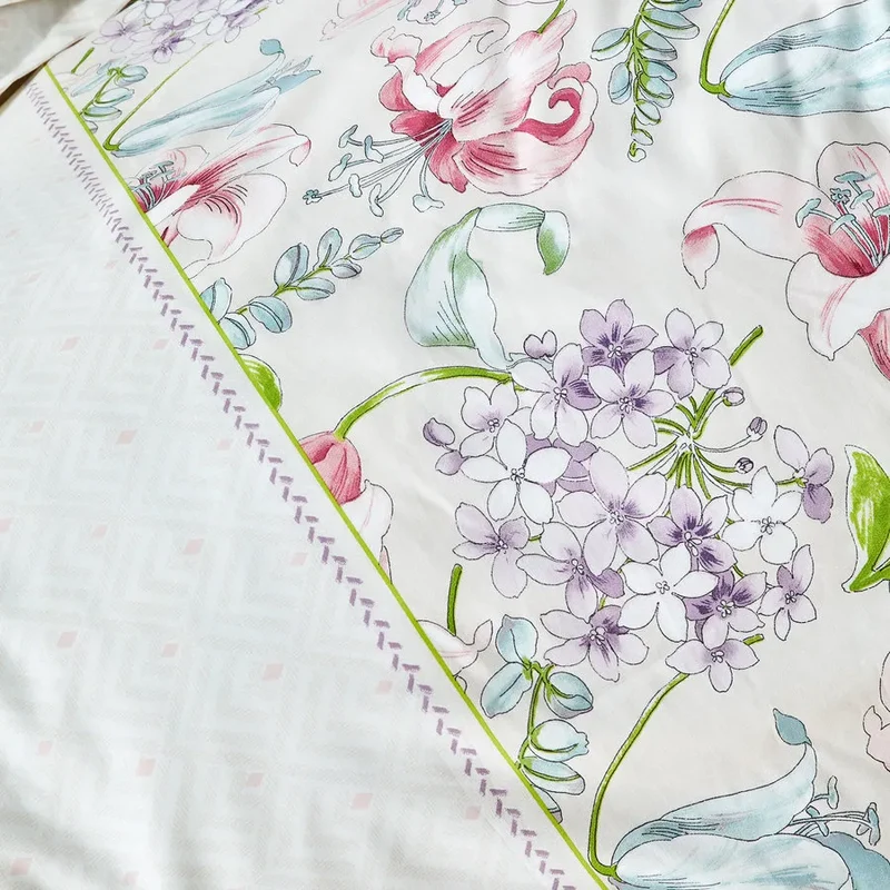 Karaca Home Melosa Rosa 100% Katoen Dekbedovertrekset