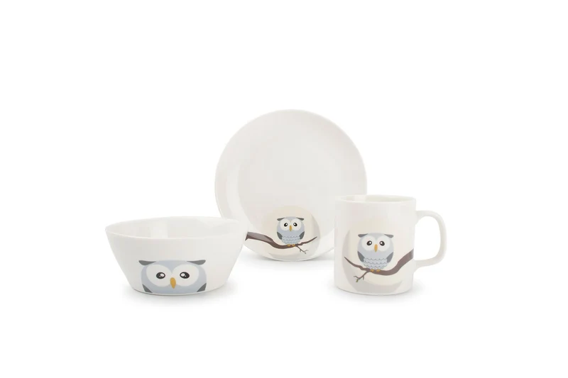 Ona Kinderservies 3-delig Kids Owl