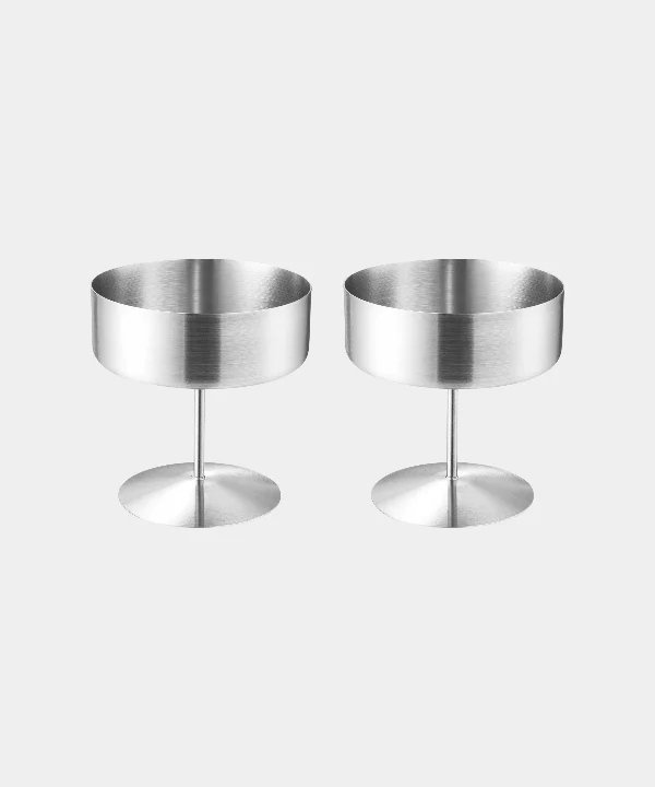Silvara ( Aura ) Mat rvs schalen coupe / 2 Delig ( 400 ML )