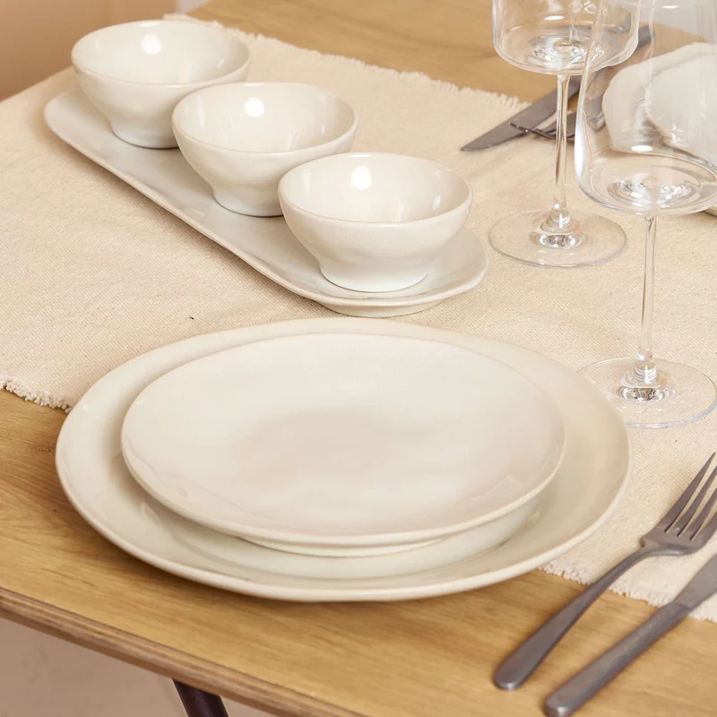 Rocca Plat bord 27,5cm beige