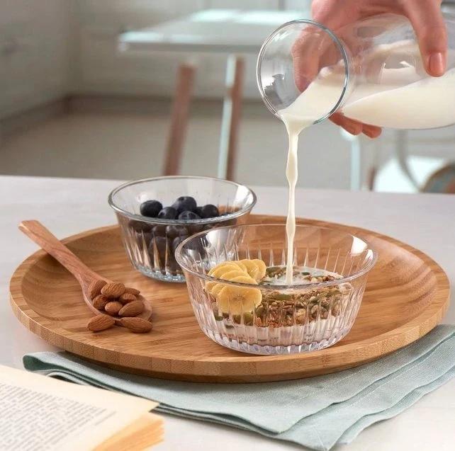 Pasabahce Frezya Snack Kommen met Deksel ( 8 Delig ) 330 cc