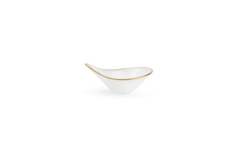 Kom 12xH5cm glas wit Glint