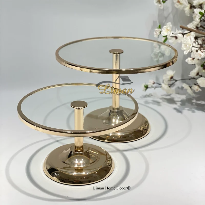 Fugurato Elegance Antalya Taartplatteau Goud -S-