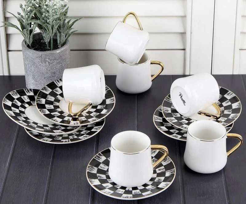 Perotti Luxe Espressoset 6-Persoons | 12-Delig