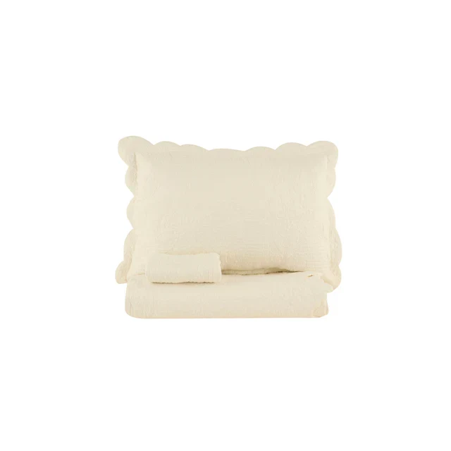 Camille Sprei Set Ecru 230x240 cm + 2 (50x70 cm)