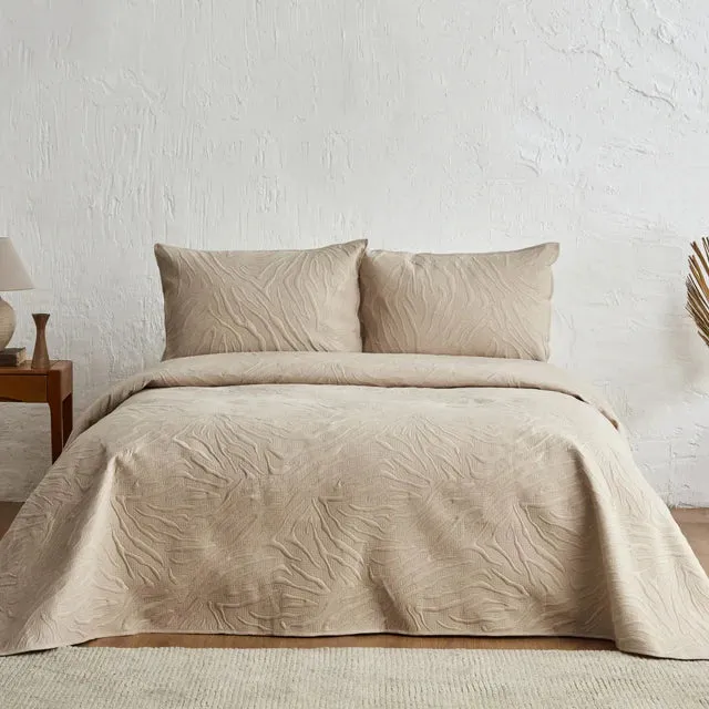 Karaca Home Sonnia Tweepersoons Beddensprei Set Beige