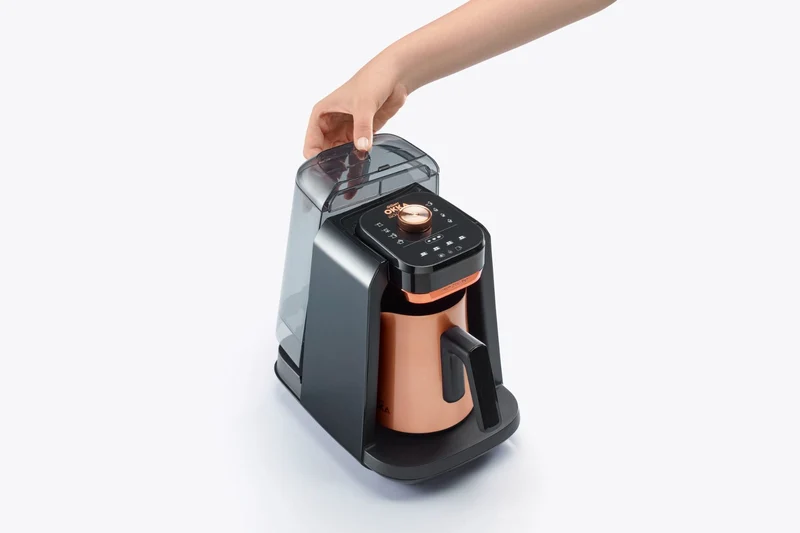 Arzum OKKA Rich Spin Pro Turkse koffiemachine met waterreservoir copperkleur