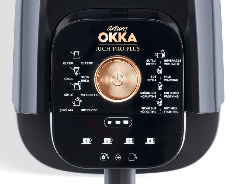 Arzum OKKA Rich Spin Pro Turkse koffiemachine met waterreservoir copperkleur