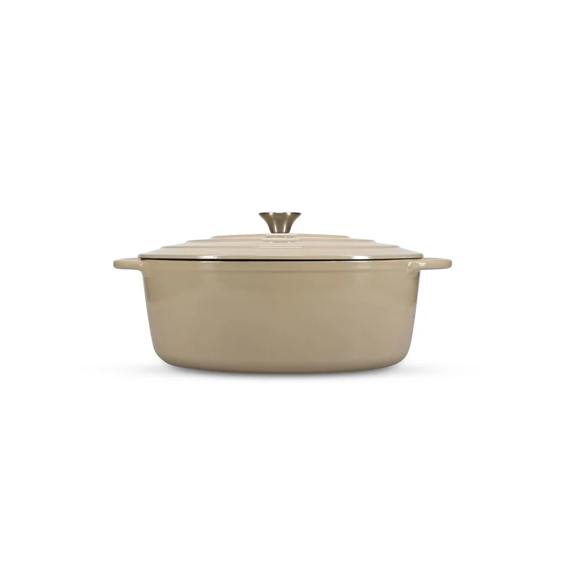 Kookpot 41x26cm gietijzer beige Ferno