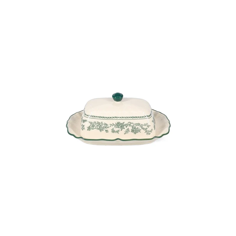 Boterpot 20x14,5xH8,5cm green Cyril