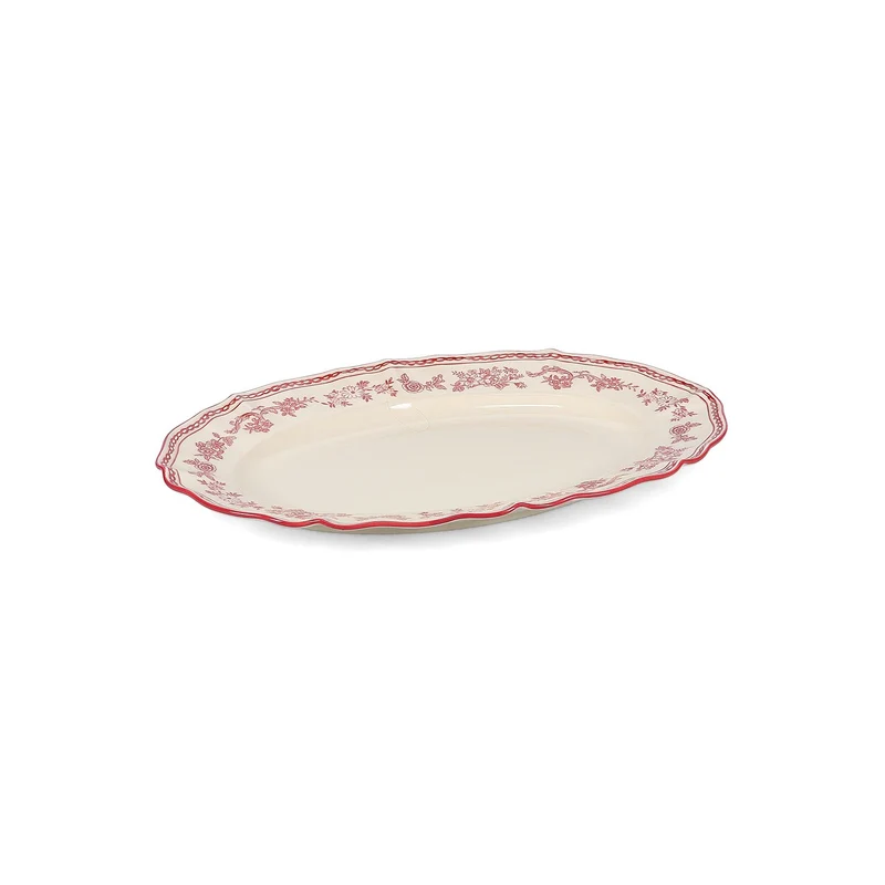 Serveerschaal 32,5x22,5cm ovaal burgundy Cyril