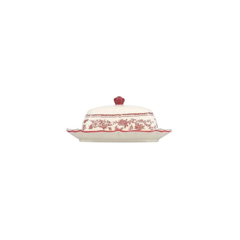 Boterpot 20x14,5xH8,5cm burgundy Cyril