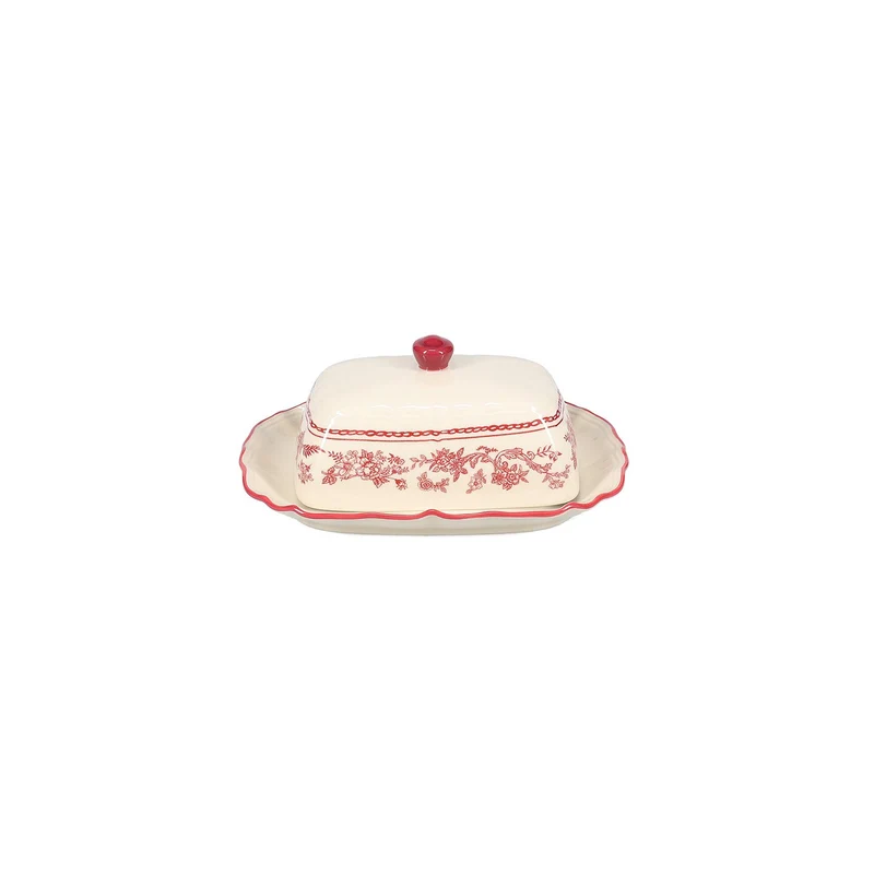 Boterpot 20x14,5xH8,5cm burgundy Cyril