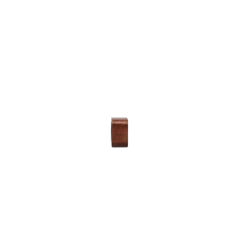 Servetring 4,5x4,5cm vierkant hout Moku - set/4