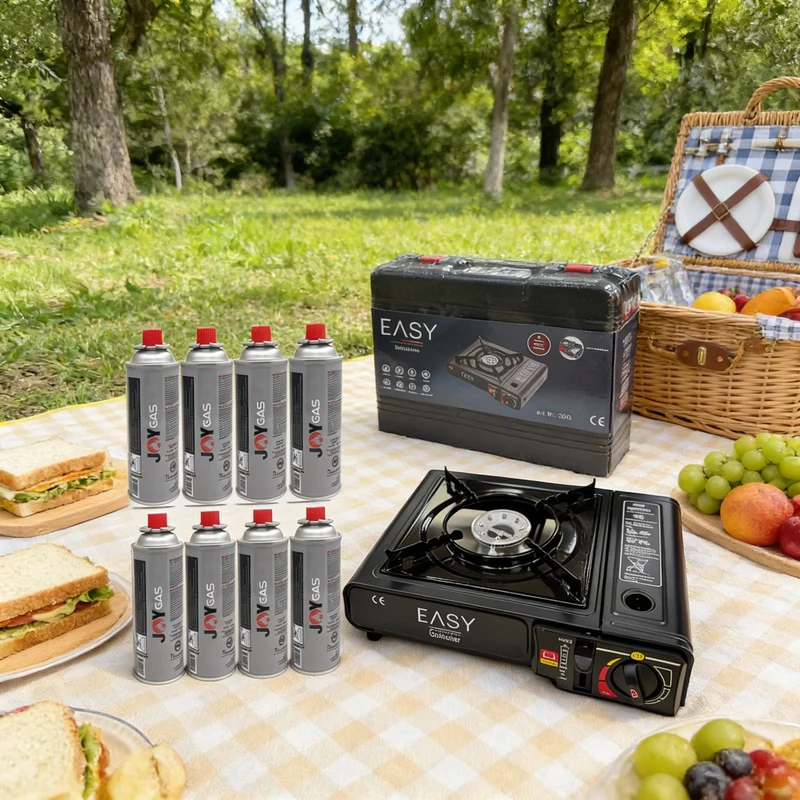 Mobiele Gaskookstel - Camping kooktoestel - Picknick gasfornuis - Noodpakket gas