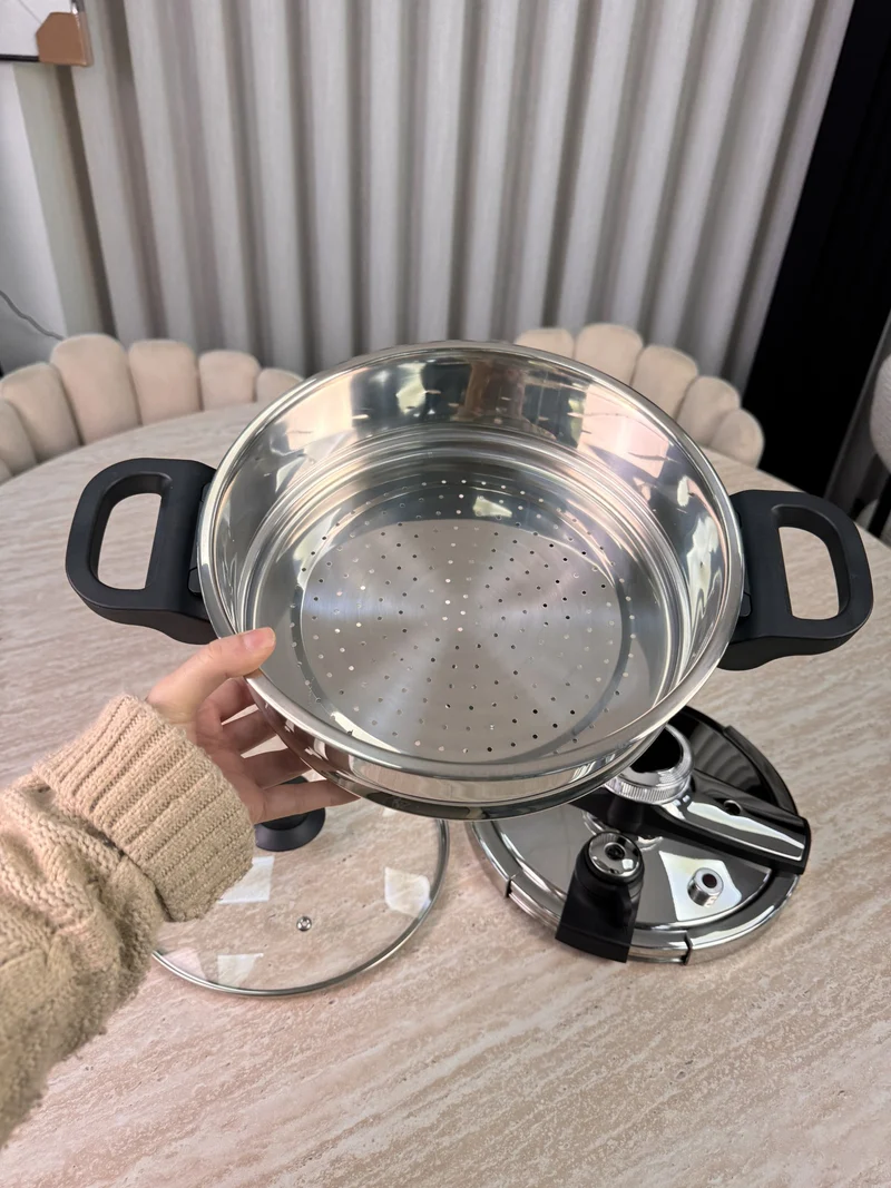 Snelkook- / couscous pan 22 cm | 4 Liter