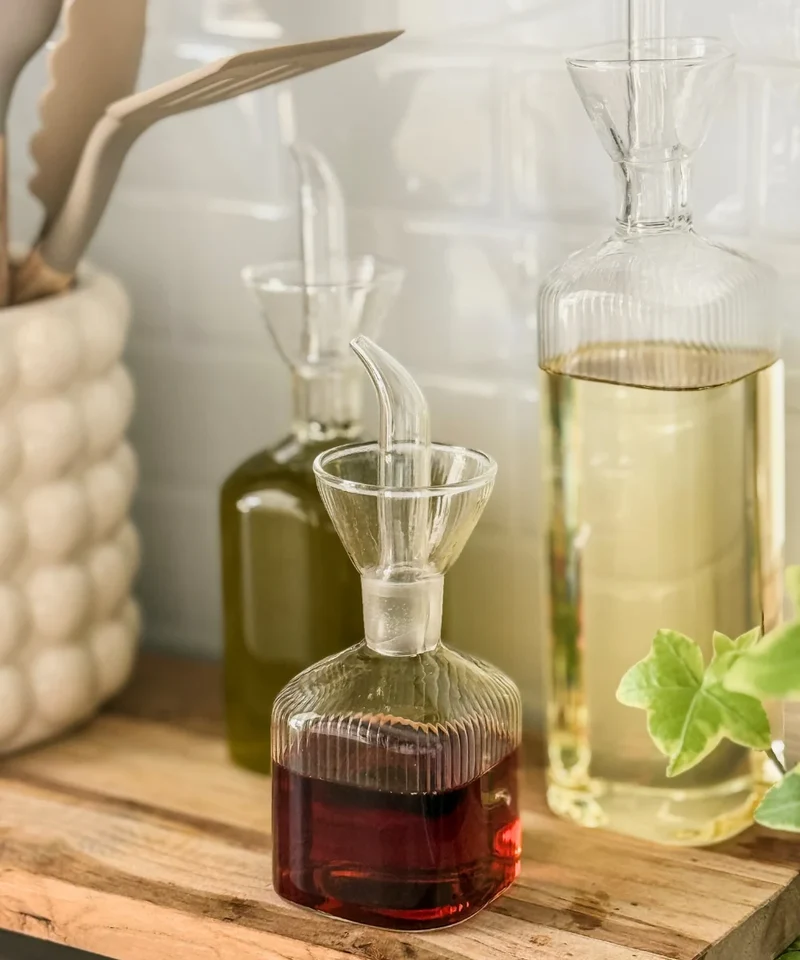 Olivetta stripe oliefles | borosilicaatglas | 170 ml