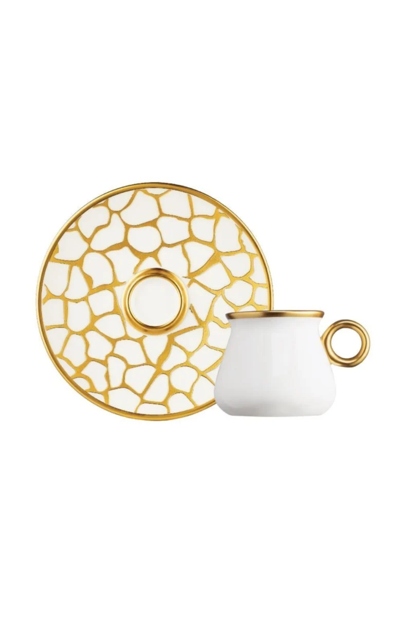 Glazze Larisa Wit Espressoset 12 Delig | 6 Persoons