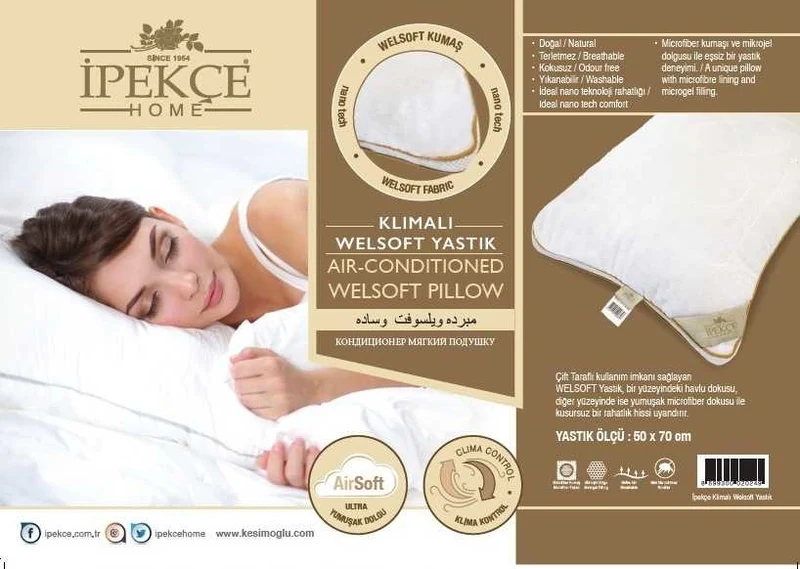 Ipekce Welsoft Hoofdkussen 50 x 70 Cm