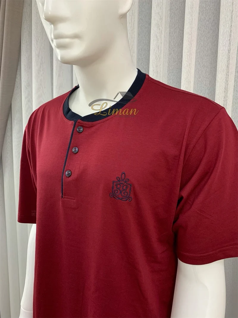 Batista 5 Delig Luxe Mannen Pyama Set Donker Blauw