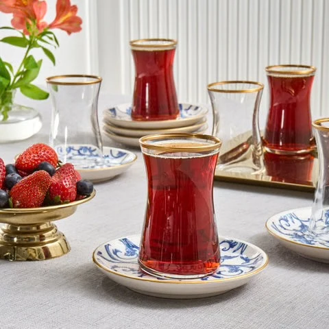 Karaca Mare Theeset 12 Delig | 6 Persoons