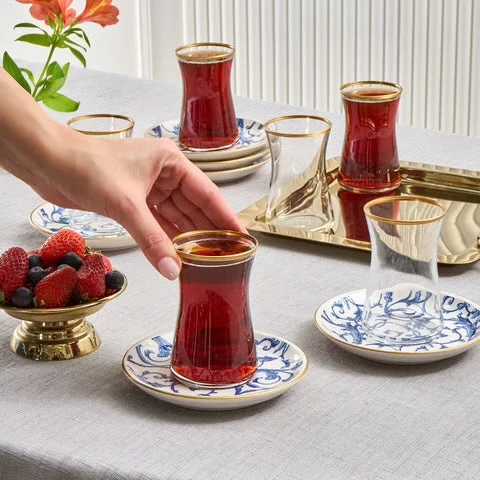 Karaca Mare Theeset 12 Delig | 6 Persoons