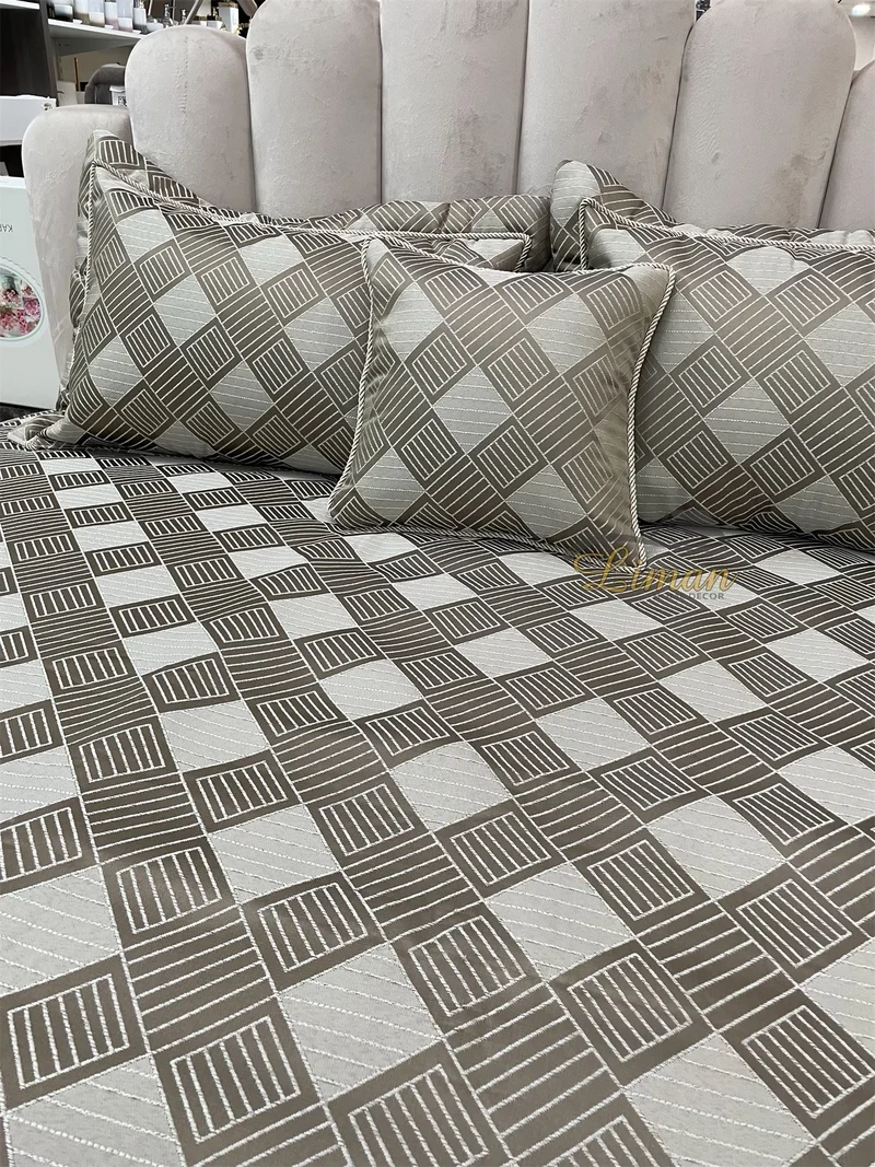 Ipekce Class Bedspreiset 4 Delig Beige