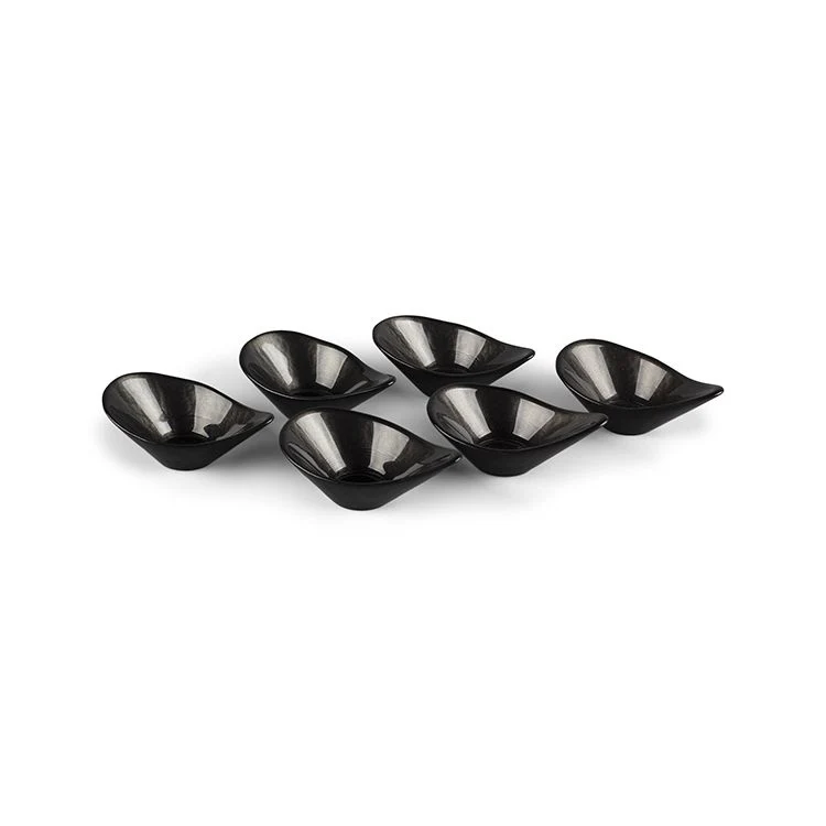 BRICARD ISTANBUL GAGA KOMMENSET 12XH5CM DONKER GRIJS 6 DELIG