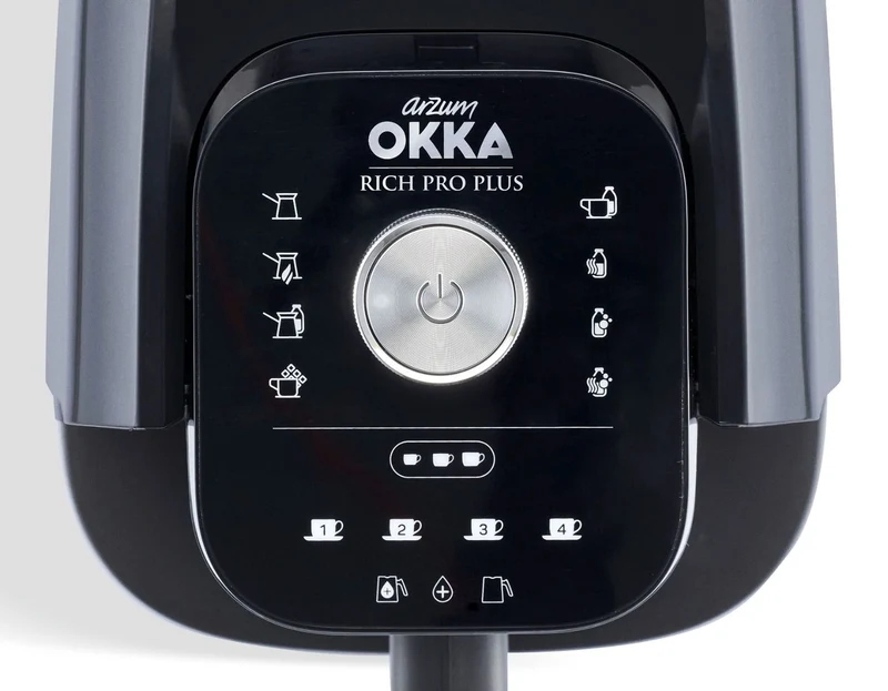 Arzum OKKA Rich Spin Pro Turkse koffiemachine met waterreservoir chroomkleur