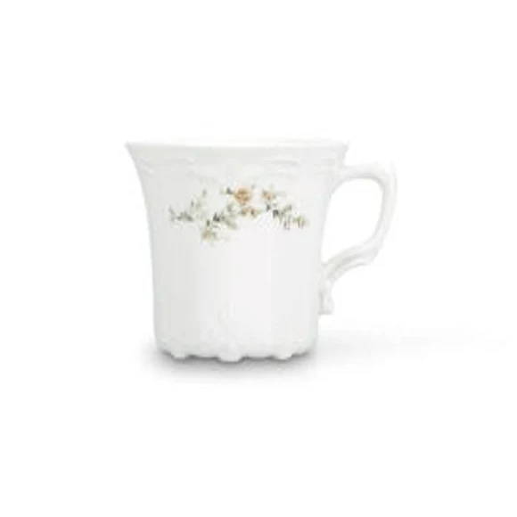 Flower Retro Brown Cappuccino/Nescafeset 12-Delig | 6-Persoons