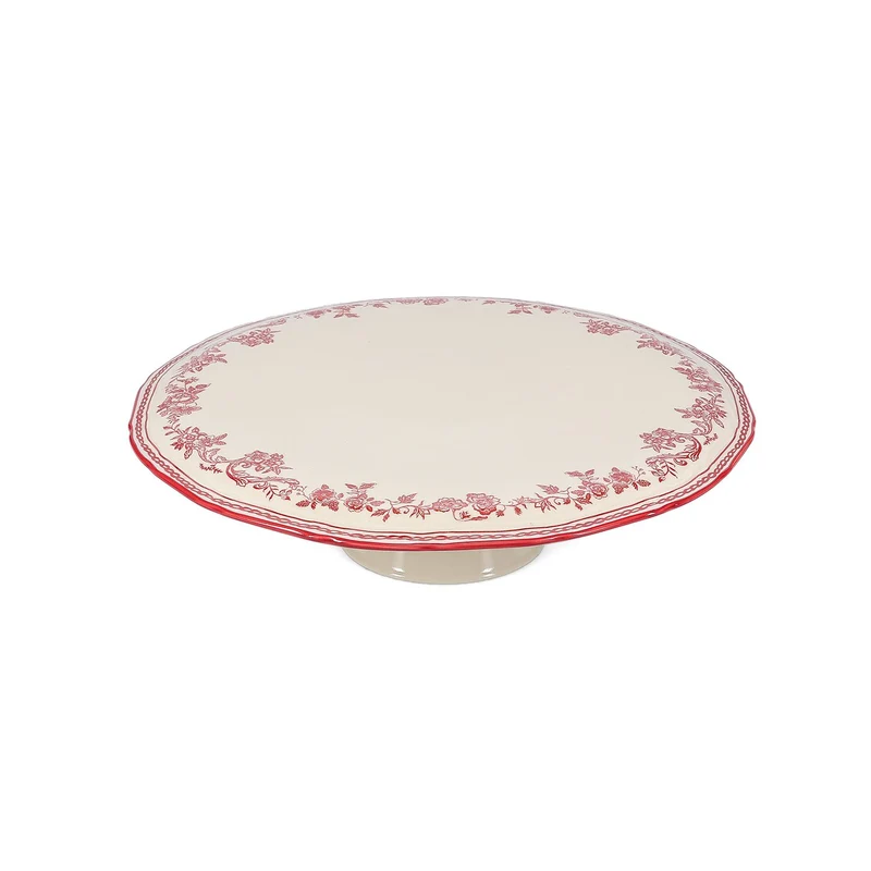 Taartplateau 32,5xH9cm burgundy Cyril