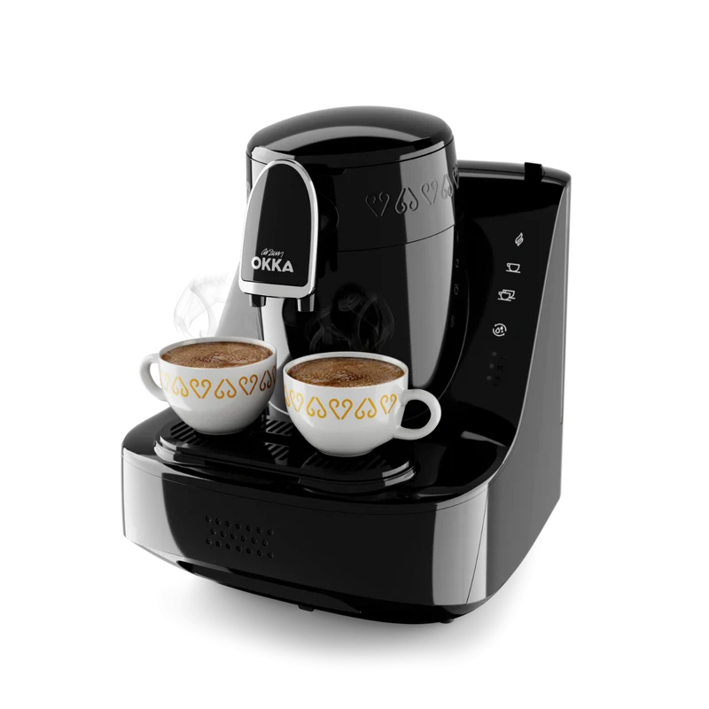 ARZUM OKKA ELITE TURKS KOFFIEZETAPPARAAT | ZWART-CHROOM