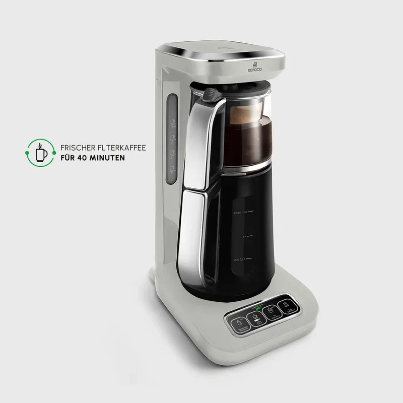 Karaca Caysever Robotea Pro 4 in 1 Elektrische Theepot / Filterkoffie Starlight - Beige