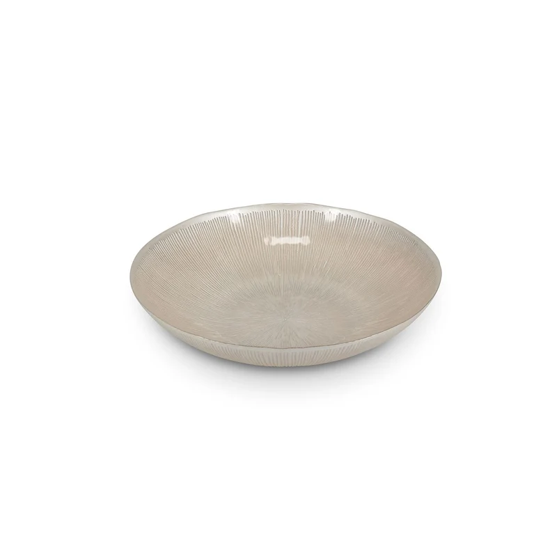 Sierschaal 33xH6cm glas pearl Cosmo
