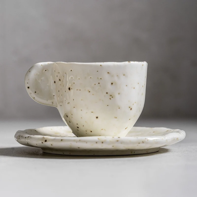Vita Beige Koffieset 2 Delig | 1 persoons