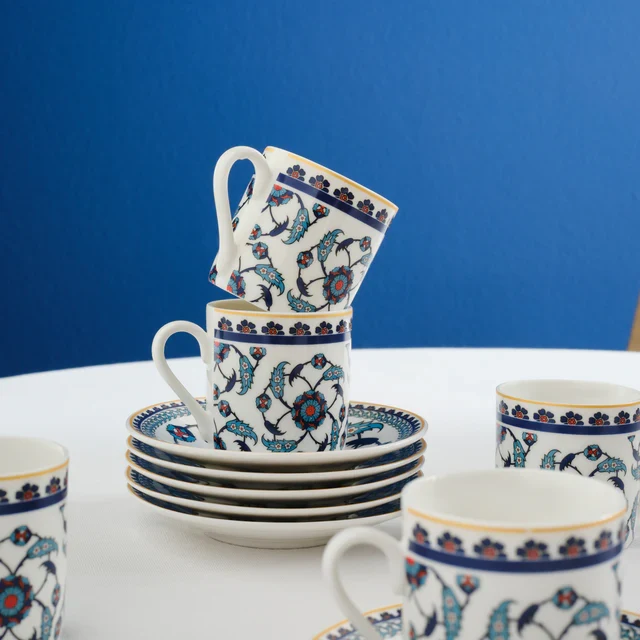 Karaca Rumi Espressoset 12 Delig | 6 Persoons