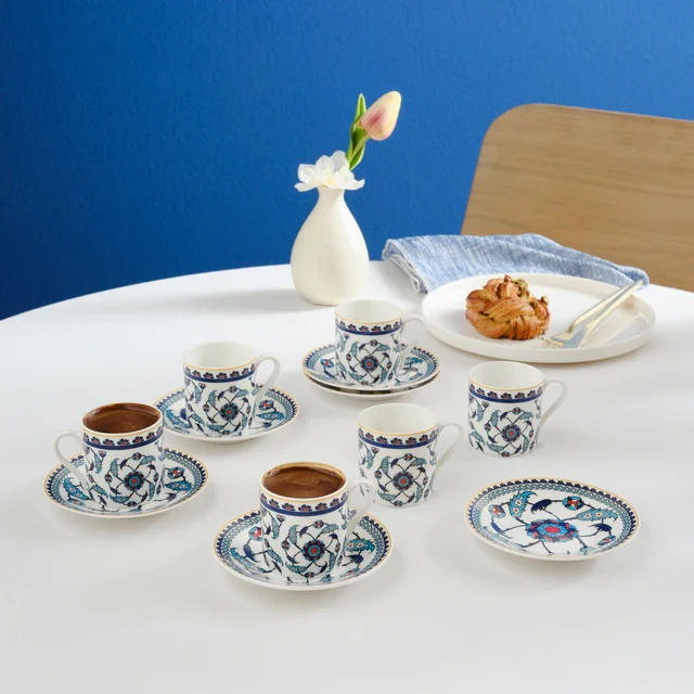 Karaca Rumi Espressoset 12 Delig | 6 Persoons