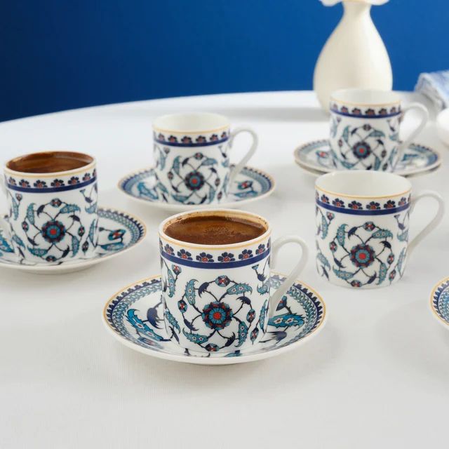 Karaca Rumi Espressoset 12 Delig | 6 Persoons