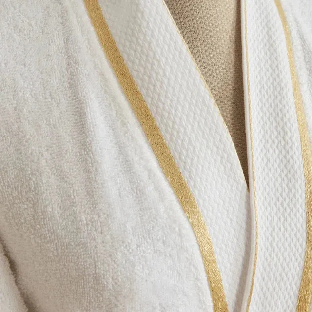 Karaca Home Glory Lurex 9-delige Familie Badset Gold-Beige
