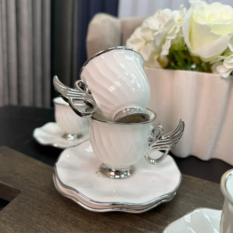 ACR Jade Espressoset 12 Delig | 6 Persoons Zilver