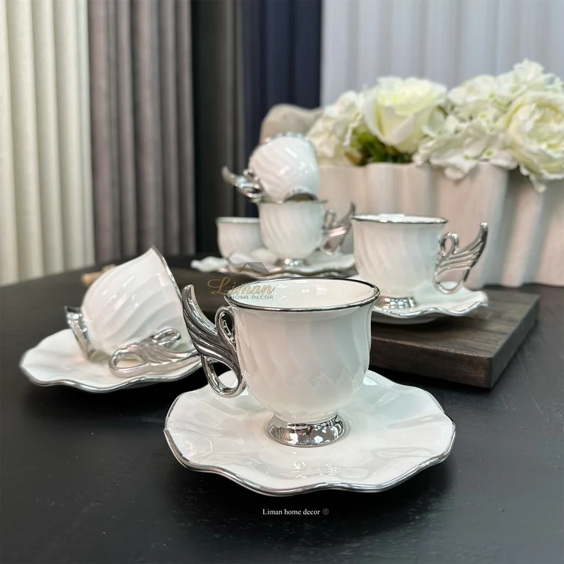 ACR Jade Espressoset 12 Delig | 6 Persoons Zilver