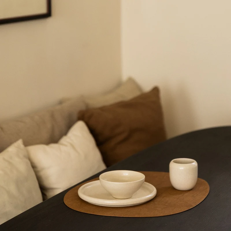 Plat bord 26xH2cm beige Mochi