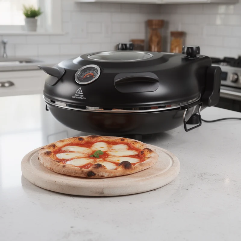 Mulex Pizza Oven Tradionele steenoven ZWART - Tasfirin - Crusto