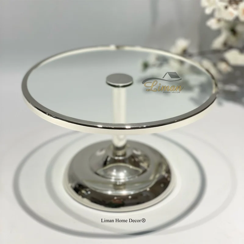 Fugurato Elegance Antalya Taartplatteau Zilver -S-
