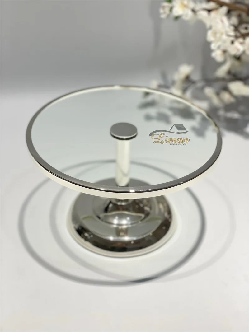 Fugurato Elegance Antalya Taartplatteau Zilver -S-