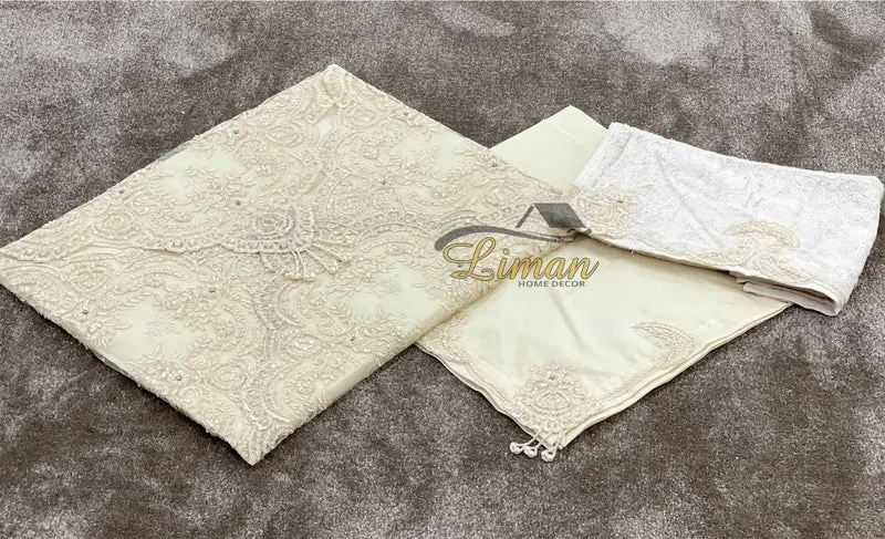 Luxe Gebeds- Bohca Set Goud 4 Dlg