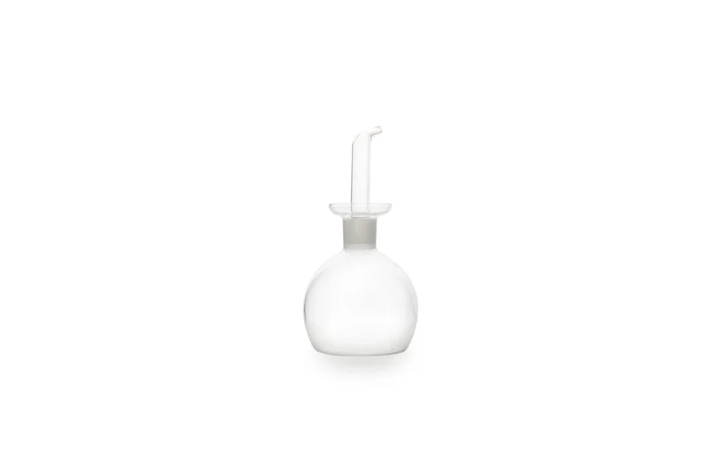 Oliefles met schenktuit 0.16l bol glas