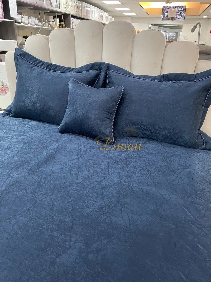 Ipekce Asos Bedspreiset 4 Delig Blauw